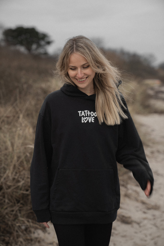 Tattoo Love Hoodie Oversized