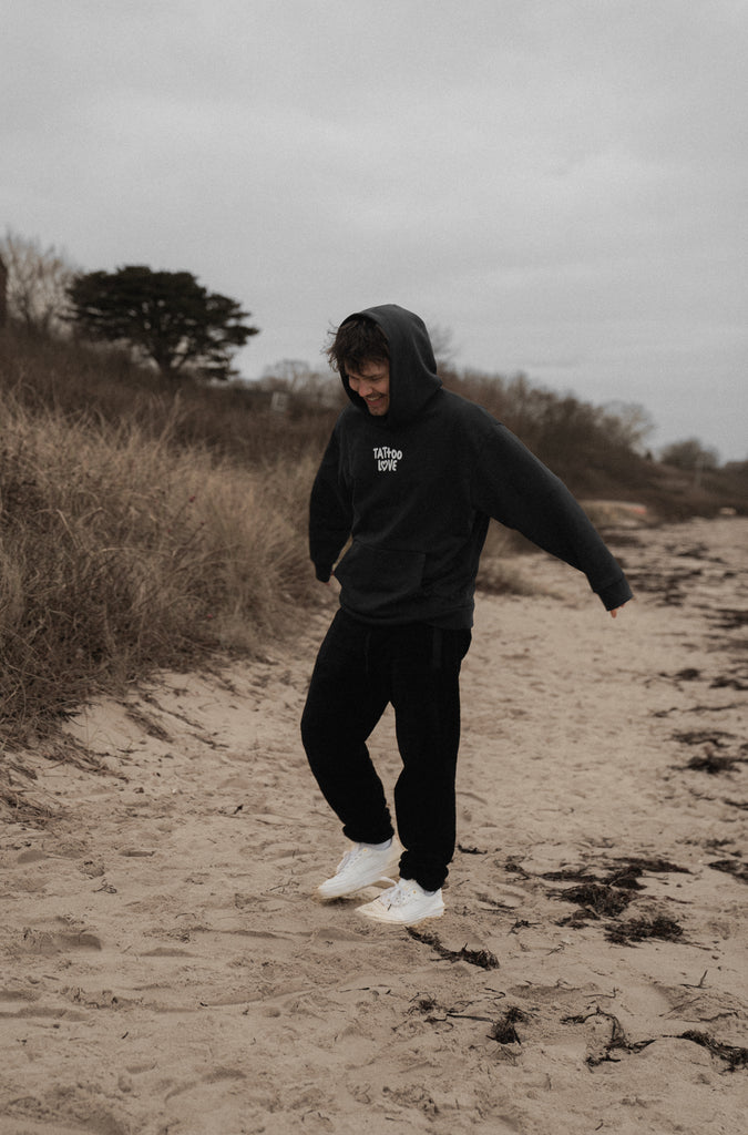 Tattoo Love Hoodie Oversized