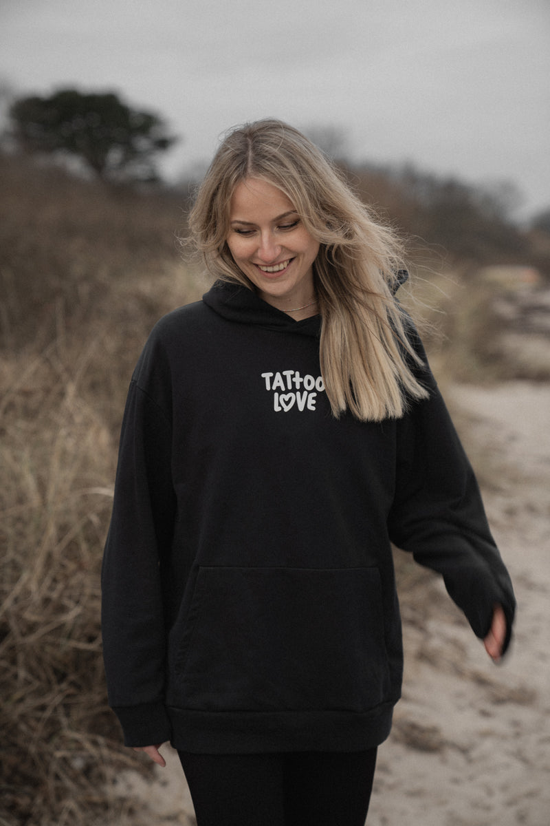 Tattoo Love Hoodie Oversized