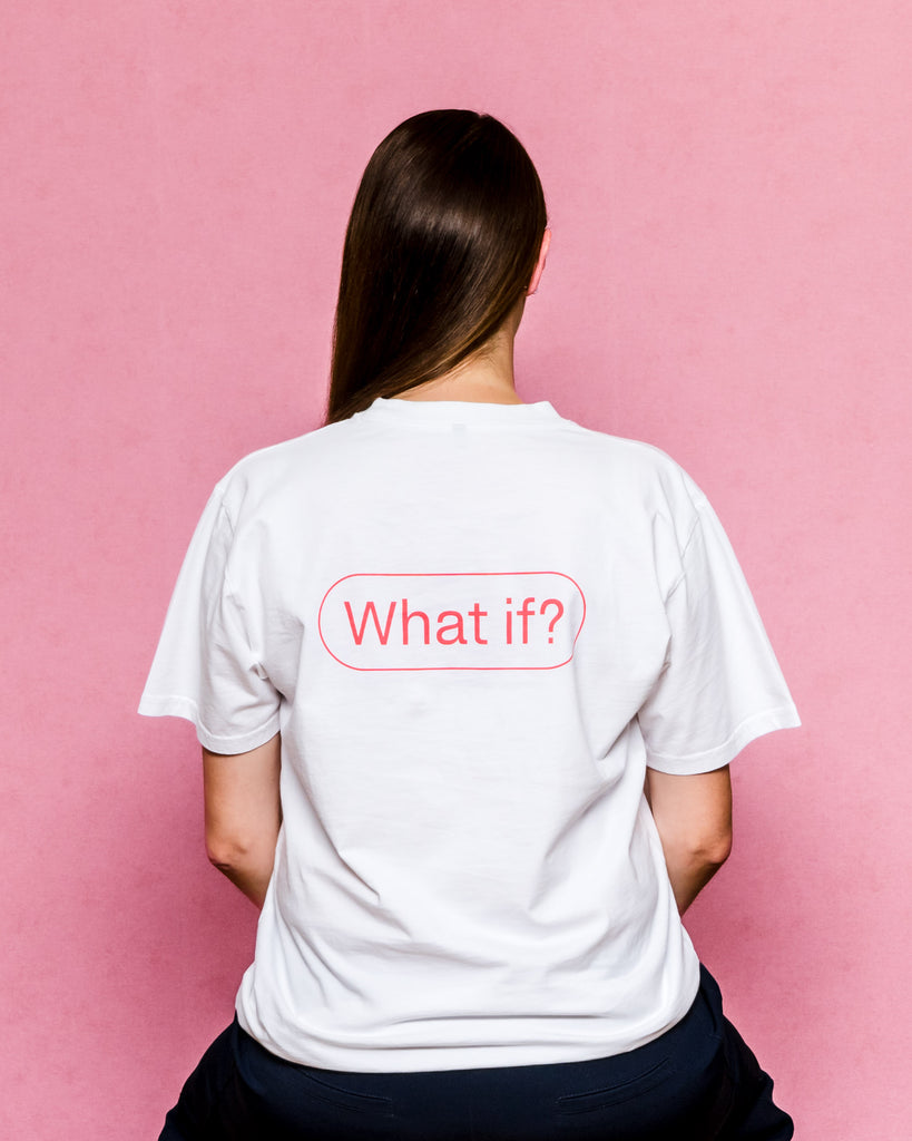 What if? T-Shirt, Weiß